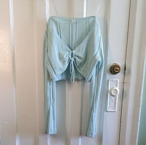 Boho style blue top